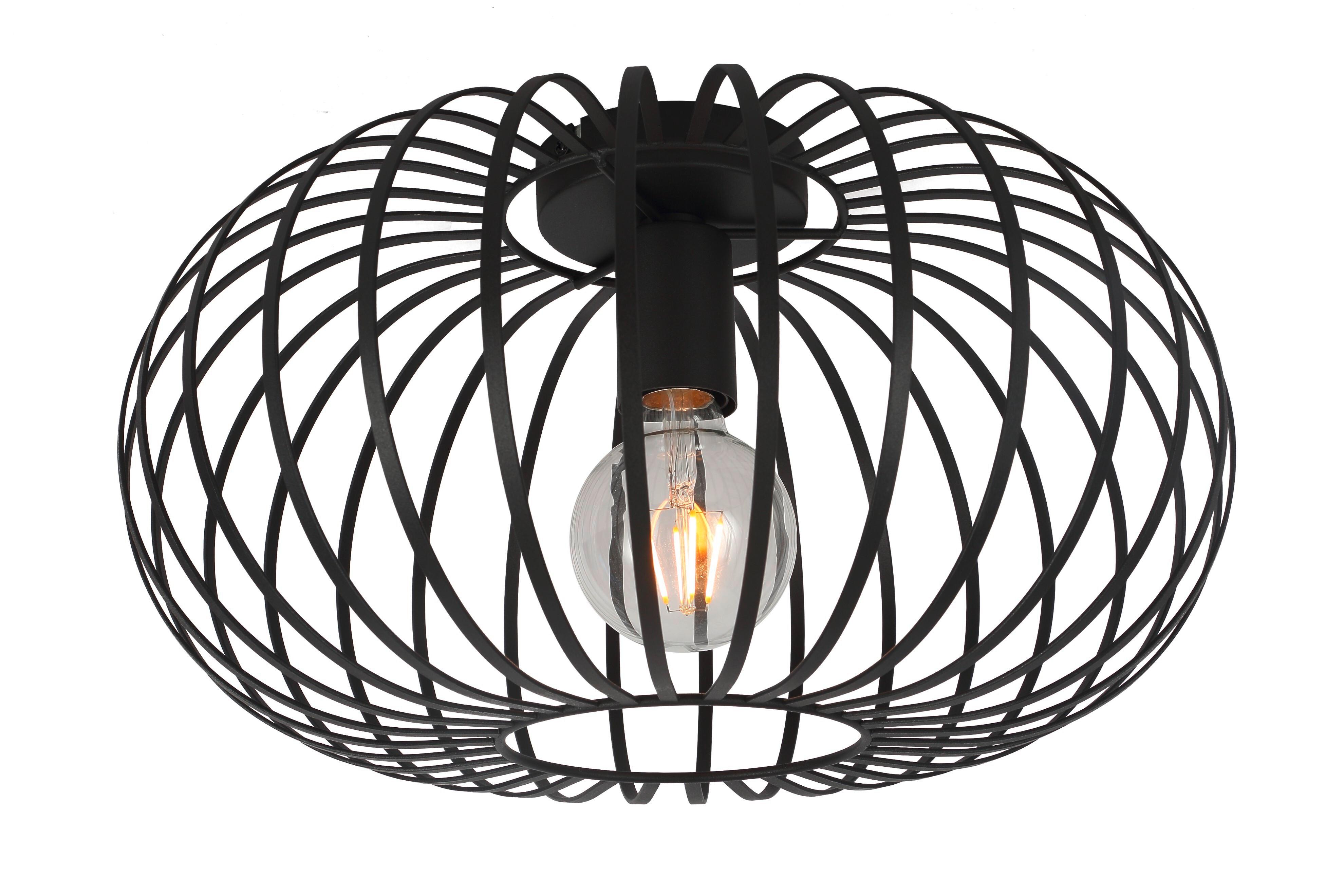 Deckenleuchte Corina - Schwarz, MODERN, Metall (39/22cm) - James Wood
