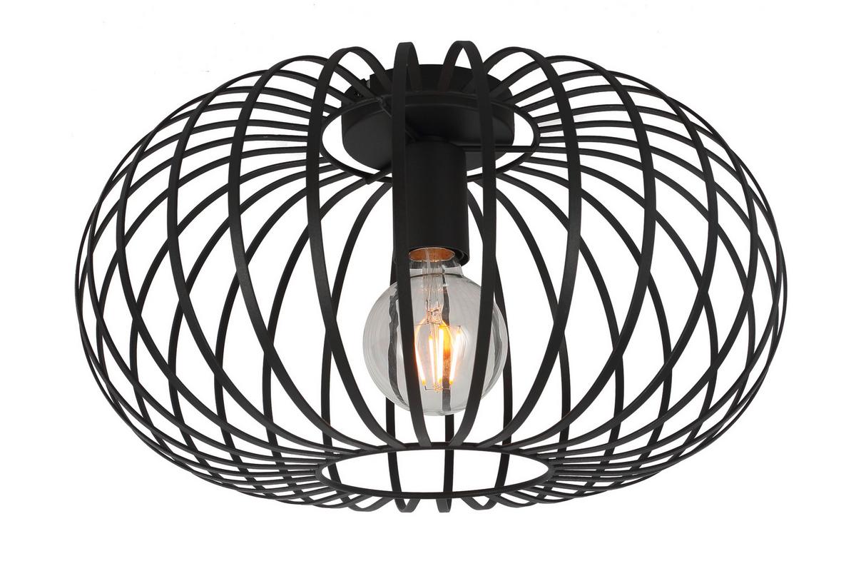 Deckenleuchte Corina - Schwarz, MODERN, Metall (39/22cm) - James Wood