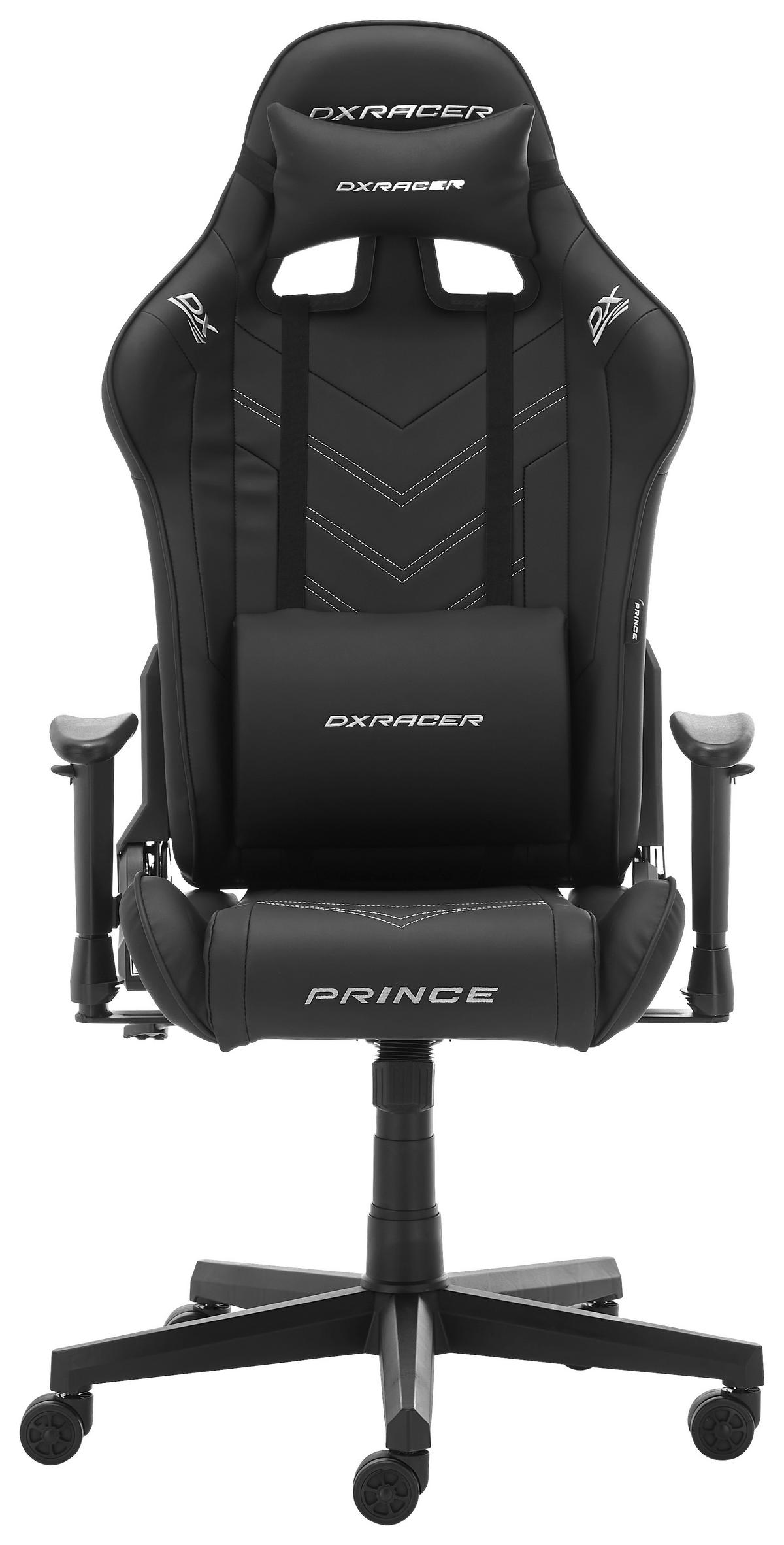 Herné kreslo PRINCE -EXKLUSIV- - čierna/biela, Modern, textil/plast (67/126/67cm) - Dxracer