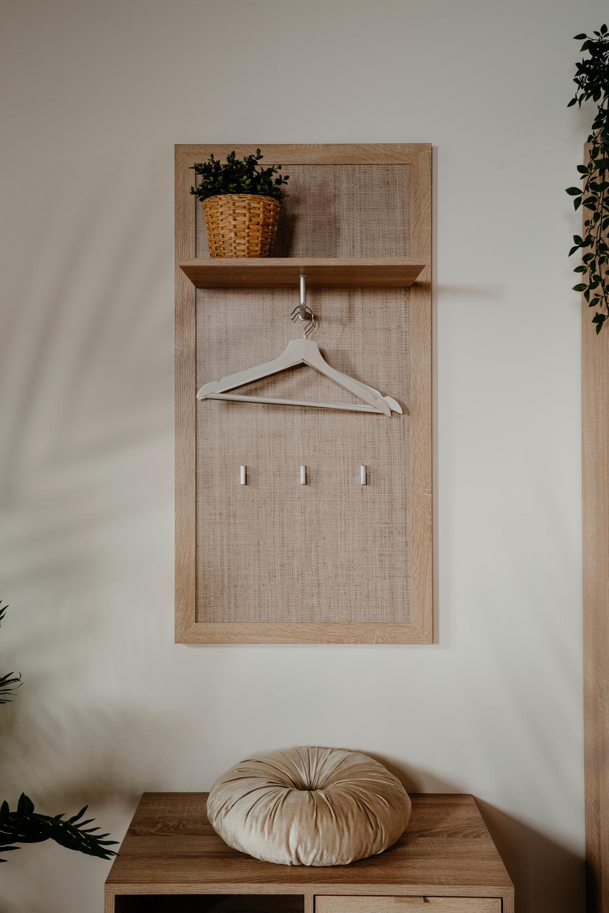 Garderobenpaneel Bali Eiche Dekor Mit Hutablage B: 55 Cm - Eichefarben, Basics, Holzwerkstoff (55/110/30cm) - MID.YOU