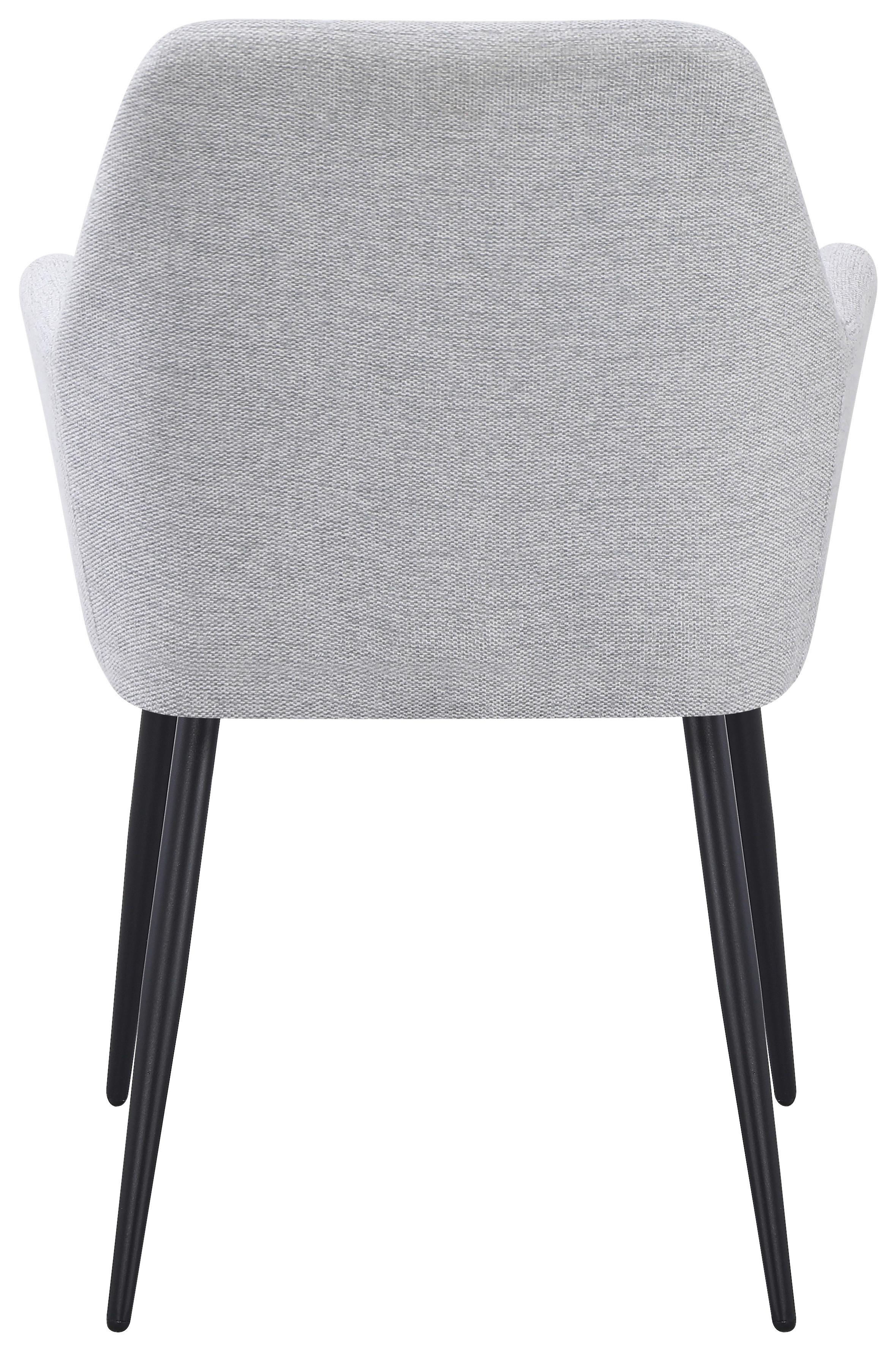Karosszék Joe Ii - világosszürke/fekete, Konventionell, textil/fém (58/86/61cm)