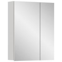 Spiegelschrank Vira - Weiß Hochglanz/Weiß, MODERN, Holzwerkstoff (60/77/18cm) - MID.YOU