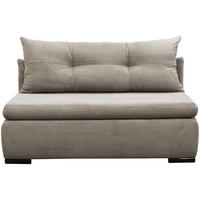 2-Sitzer-Sofa Yellow Mit Schlaffunktion Taupe Cord - Taupe/Schwarz, Design, Textil (154/93/85cm) - MID.YOU