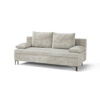 Schlafsofa Roxy Beige B: 200cm - Beige/Schwarz, Design, Textil (200/96/93cm) - MID.YOU