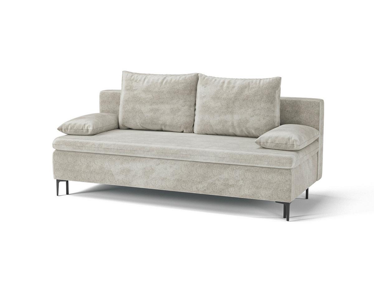 Schlafsofa Roxy Beige B: 200cm - Beige/Schwarz, Design, Textil (200/96/93cm) - MID.YOU