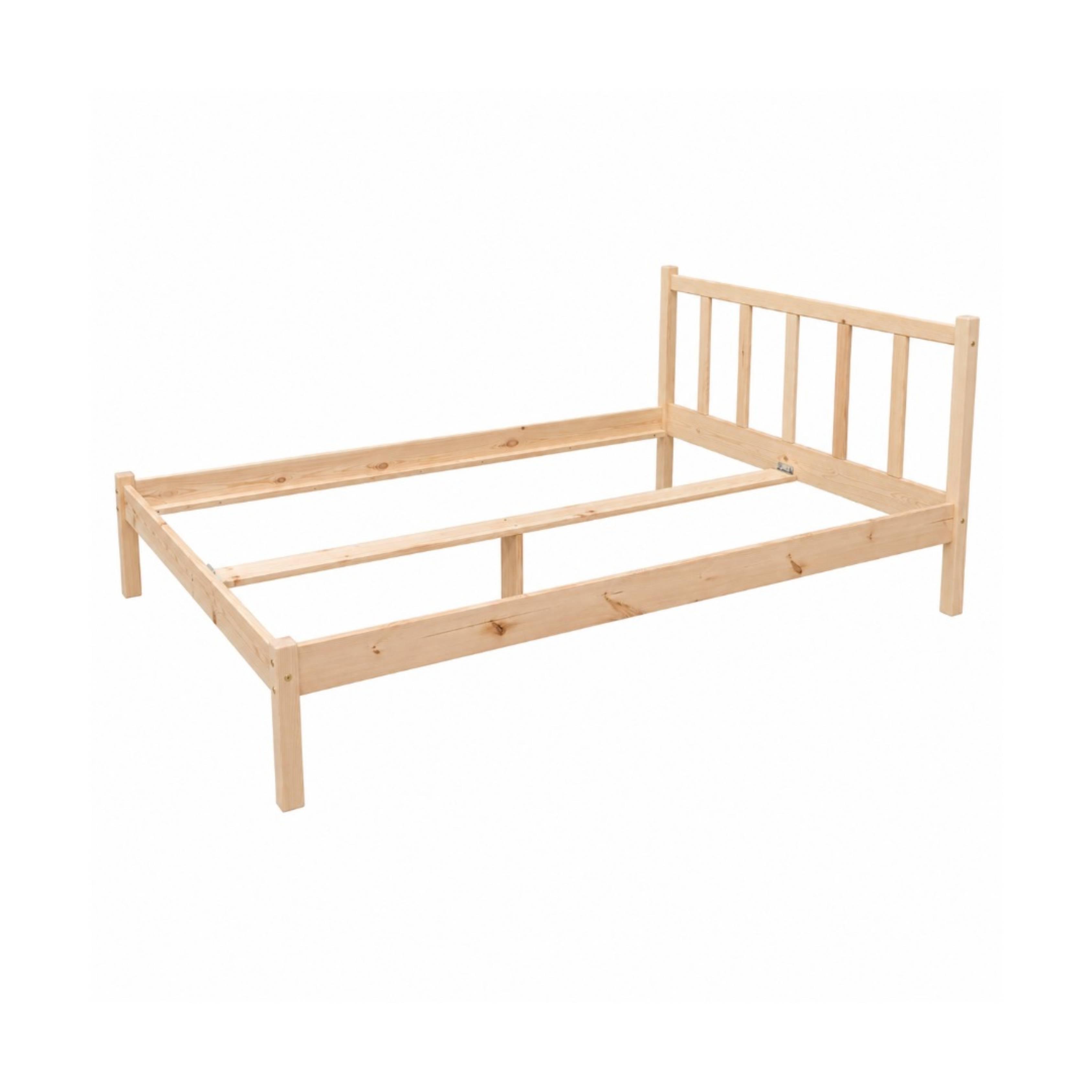 Massivholzbett Maren ohne Lattenrost,140x200cm - Naturfarben, Basics, Karton/Holz (140/200cm)
