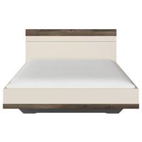 Bett Sajo-Extra Champagner/ Atlantik Oak 160x200 cm - Trend, Holzwerkstoff (160/200cm)