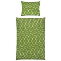 Bettwäsche 140x200 cm Trude Polyester Olivgrün - Olivgrün, KONVENTIONELL, Textil - Ondega