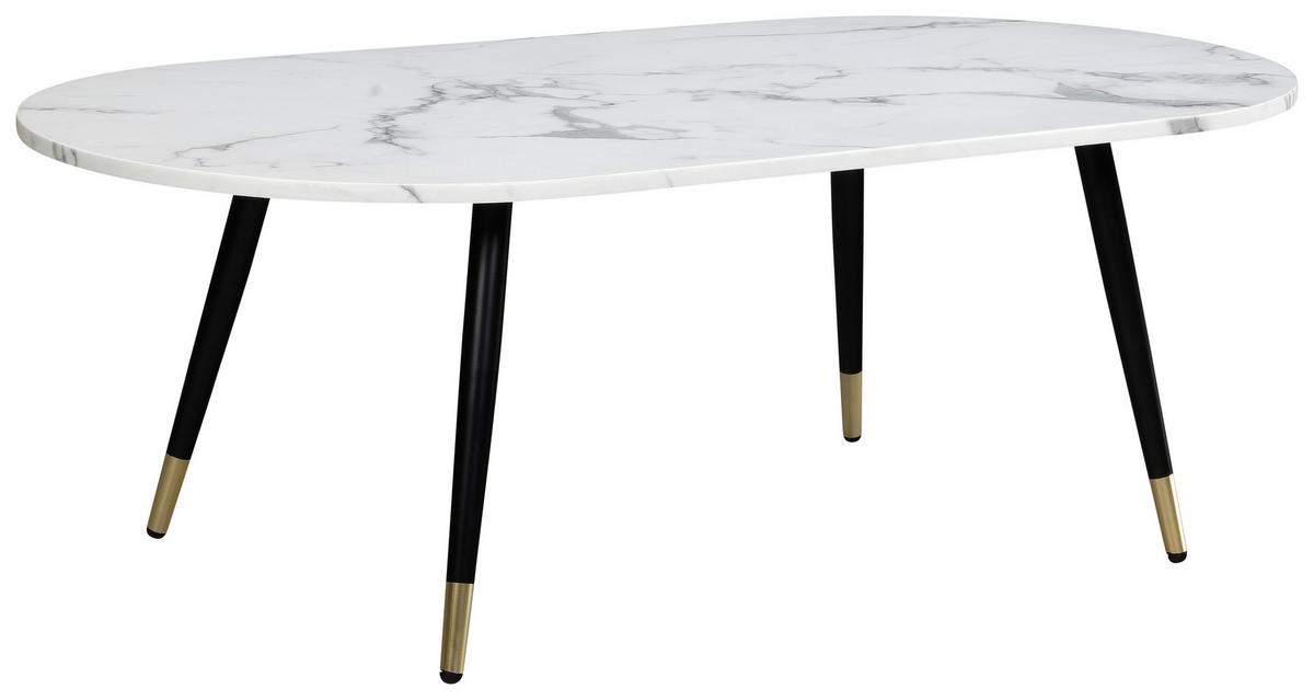 KONFERENČNÝ STOLÍK WL6.975 - čierna/zlatá, Design, kov/kompozitné drevo (120/60/41,5cm) - MID.YOU