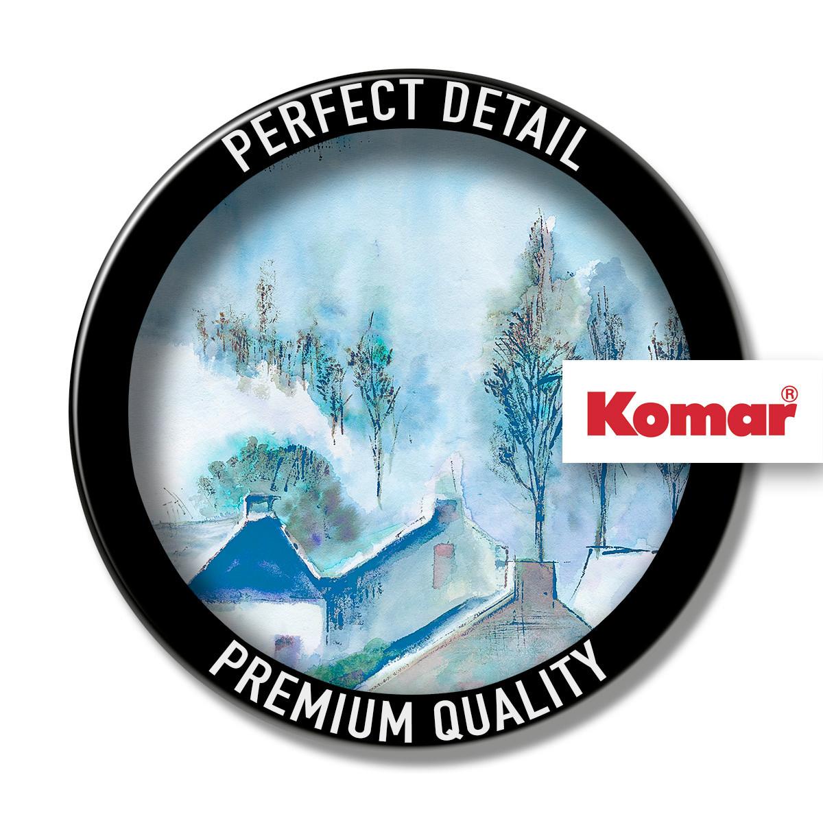 Vliestapete Hamlet - Blau/Weiß, Basics (200/250cm) - Komar