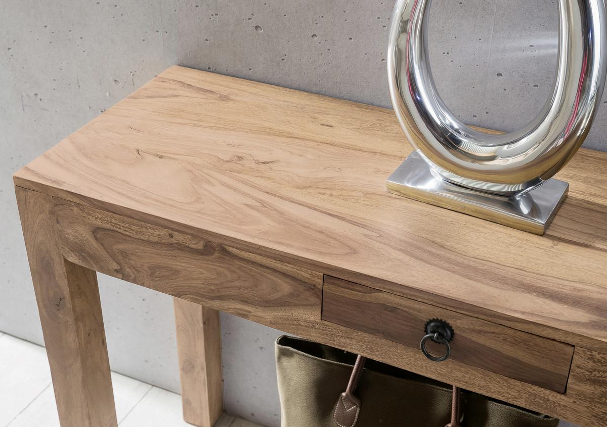 Konsolentisch Mumbai Akazie Echtholz B: 120 Cm Mit Lade - Akaziefarben, LIFESTYLE, Holz (120/40/70cm) - MID.YOU