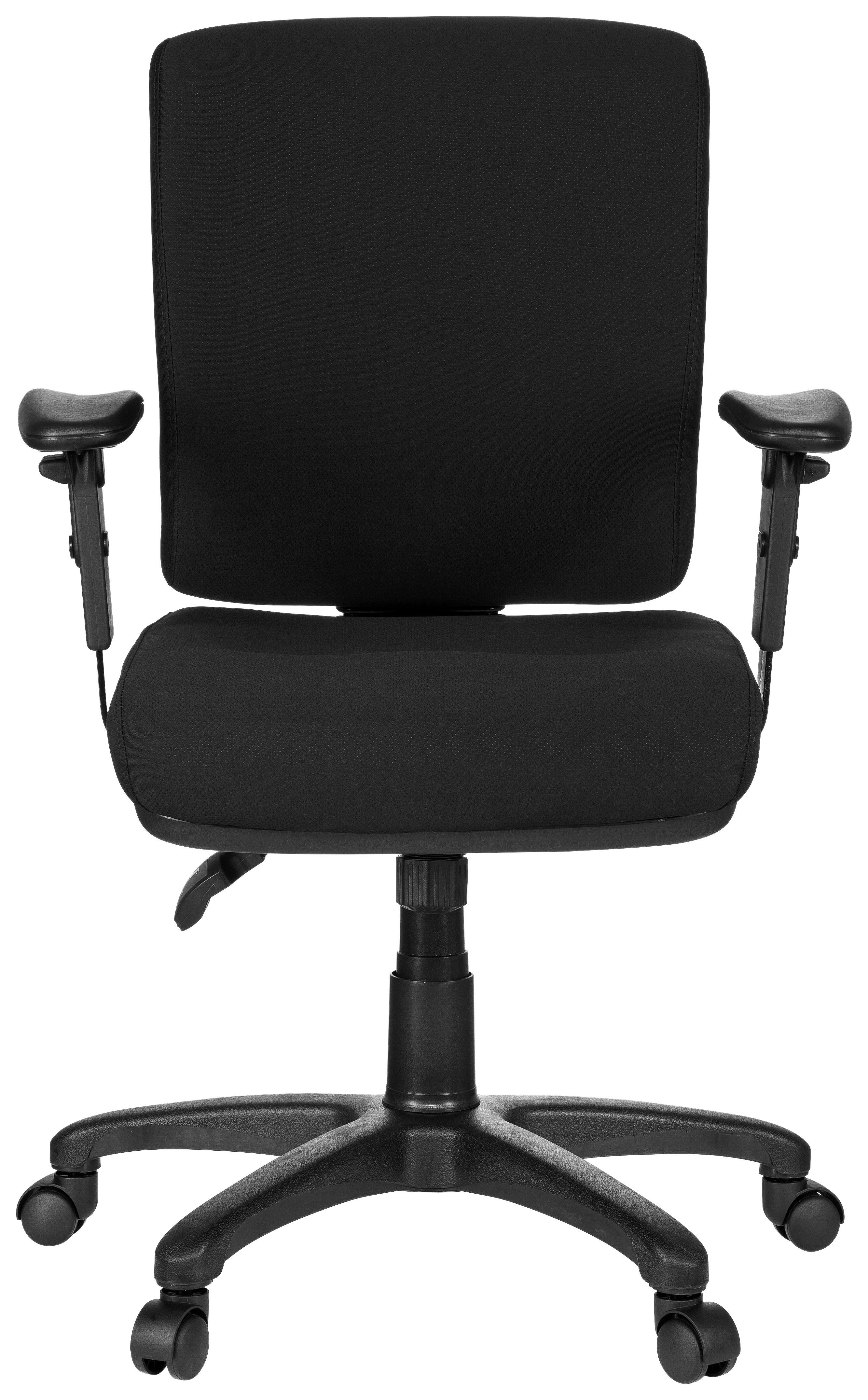 Bürostuhl Zenit Base Schwarz Bis 120 Kg - Schwarz, Basics, Kunststoff/Textil (56/114/45cm) - MID.YOU