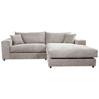 Ecksofa Funny S Rechts Grau S: 265x180 Cm - Schwarz/Grau, Basics, Textil (265/180cm) - Livetastic
