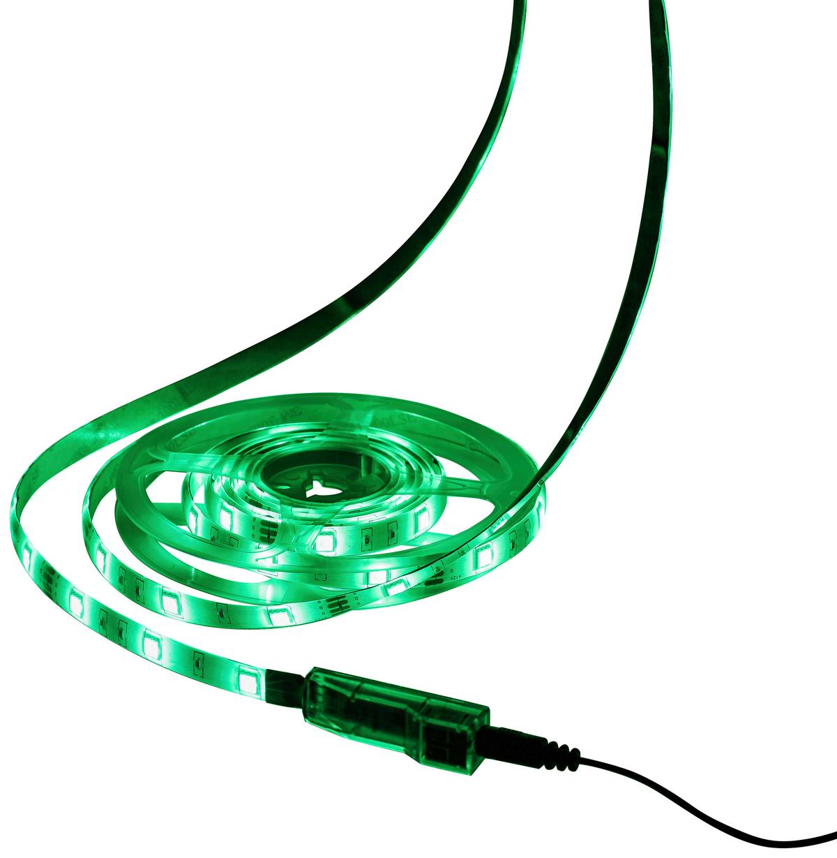 Led Díszlámpa Malte - fekete/fehér, Modern, műanyag (500cm) - Luca Bessoni