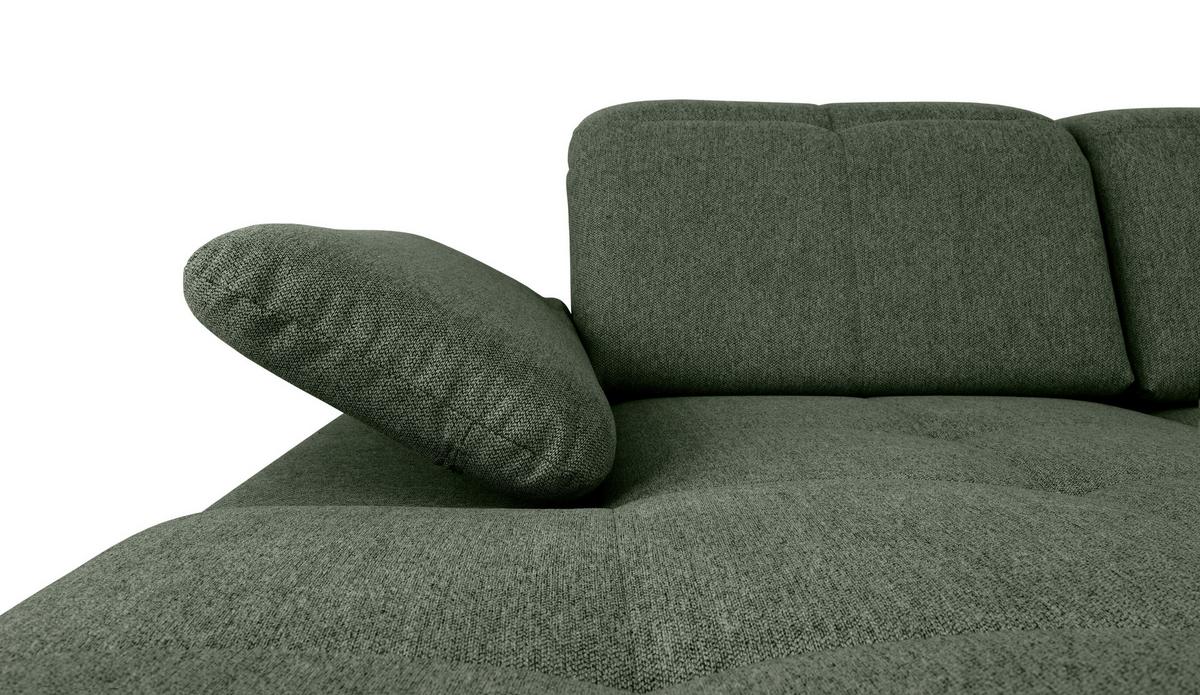 Wohnlandschaft Ramzes Grün U: 173x328x215 cm - Grau/Grün, Design, Textil (173/328/215cm) - MID.YOU