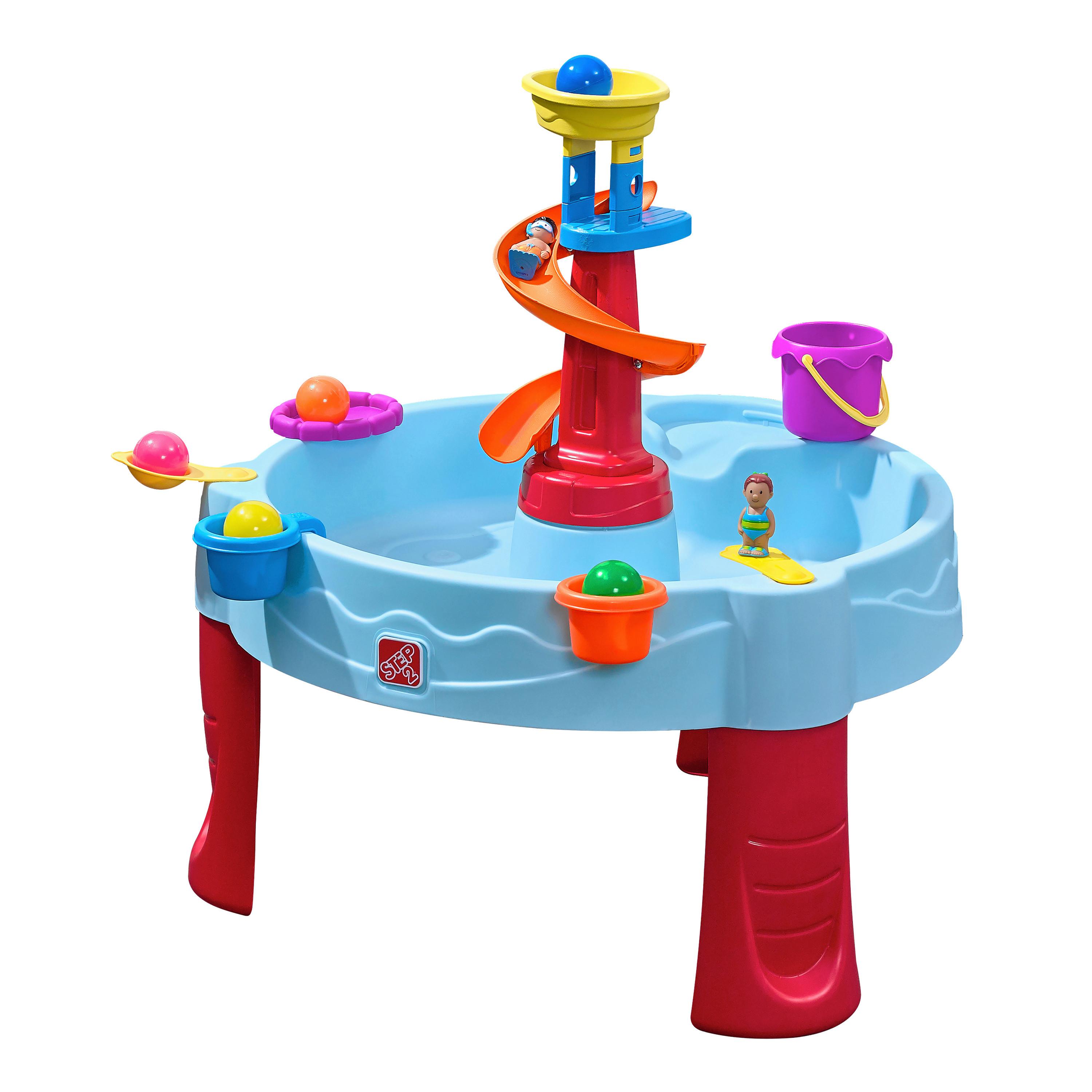 SAND- UND WASSERTISCH SPIRAL - Blau/Grau, Basics, Kunststoff (66/66/57,1cm) - Ambia Garden