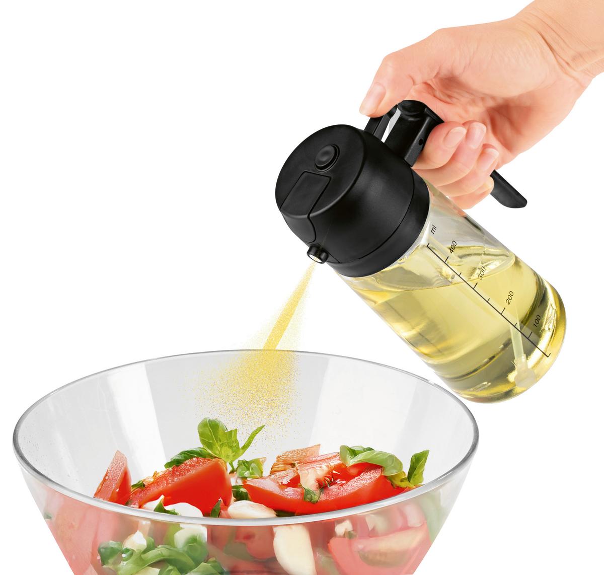ÖLSPRÜHER GOURMETMAXX-470ML - Transparent, KONVENTIONELL, Glas/Kunststoff