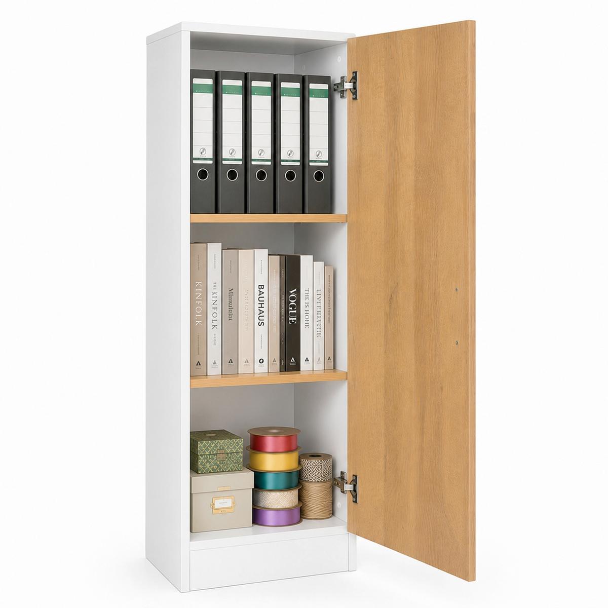 AKTENSCHRANK DILOS S - Honigeiche/Weiß, MODERN, Holzwerkstoff (38/114/32cm) - MID.YOU