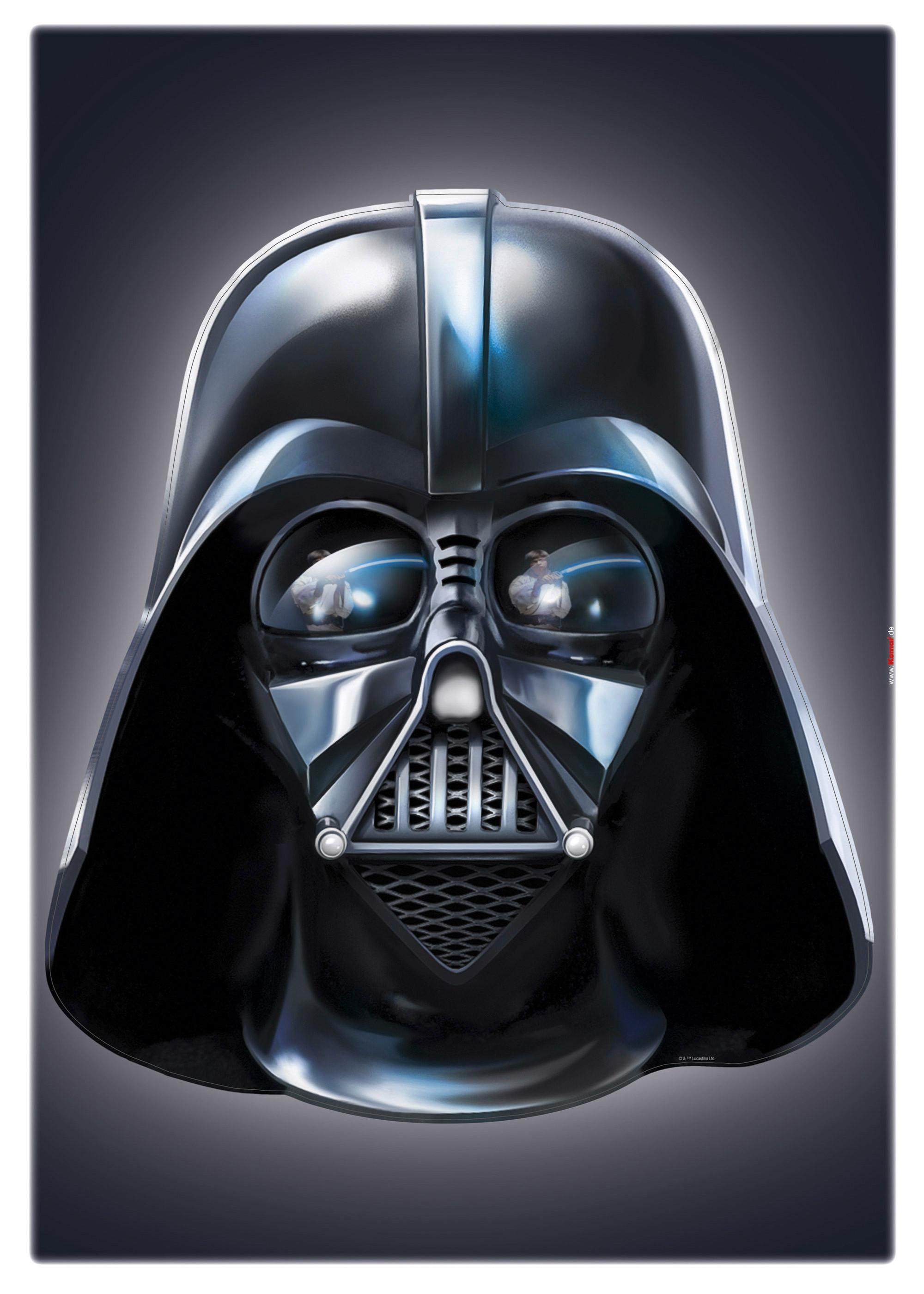 Wandtattoo Star Wars Darth Vader - Schwarz, Basics, Kunststoff (50/70cm) - Komar