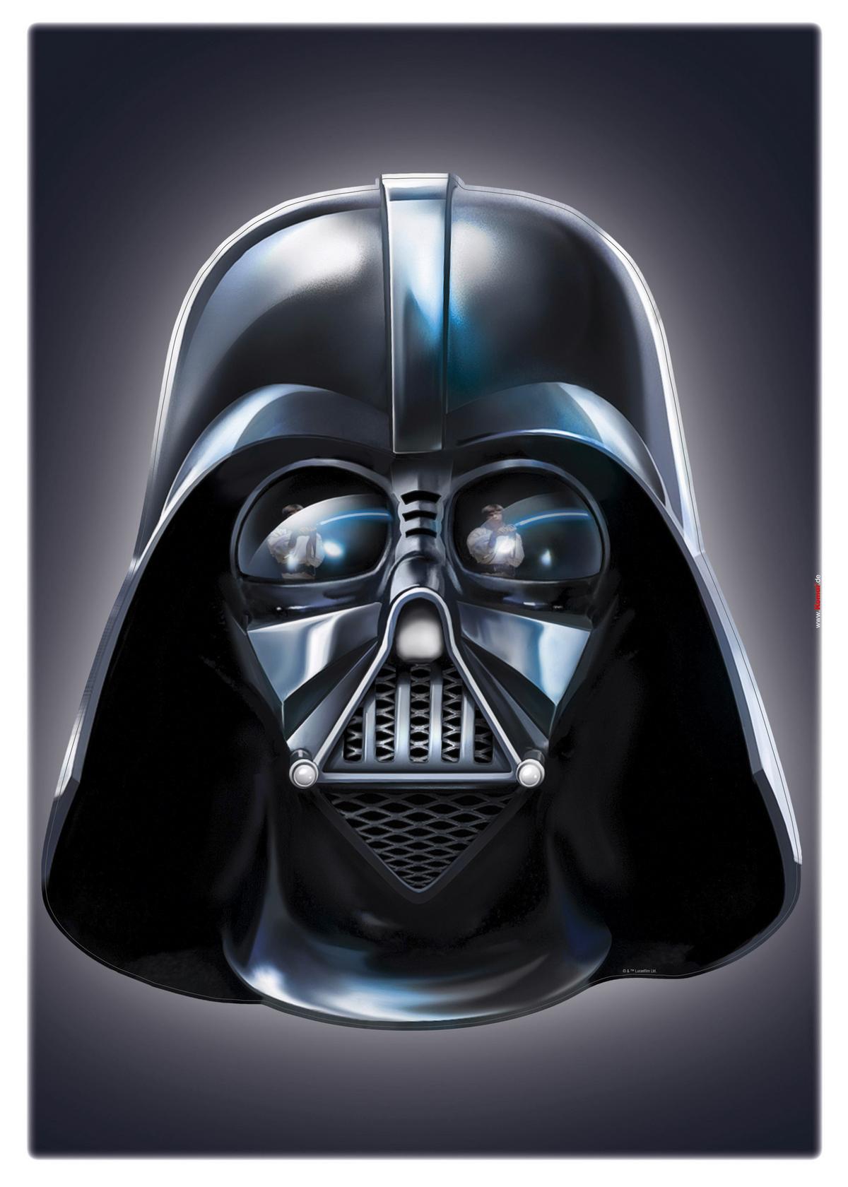 Wandtattoo Star Wars Darth Vader - Schwarz, Basics, Kunststoff (50/70cm) - Komar