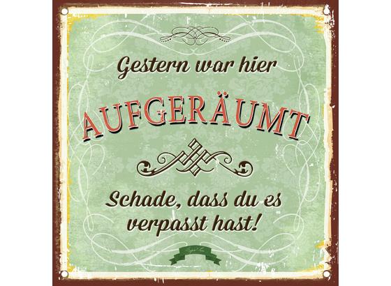 Dekopaneel Gestern War Hier Aufgeräumt - Multicolor, Holz/Holzwerkstoff (29/29cm) Dekopaneel Gestern War Hier Aufgeräumt - Multicolor, Holz/Holzwerkstoff (29/29cm)