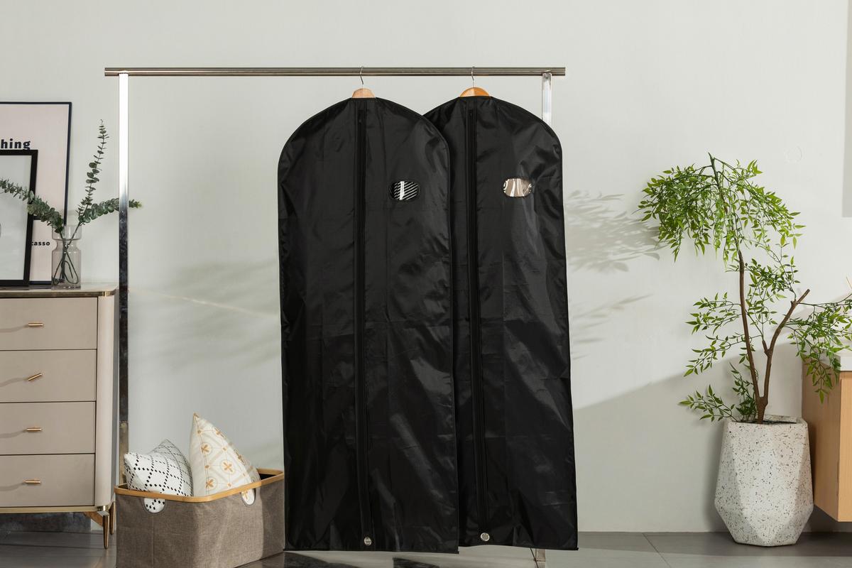 Ruhazsák Szett Niklas 2 Részes - fekete, Konventionell, műanyag/textil (60/150cm) - Luca Bessoni