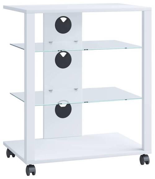 TV-Rack Folas B: 60 cm Weiß mit Kabeldurchlass