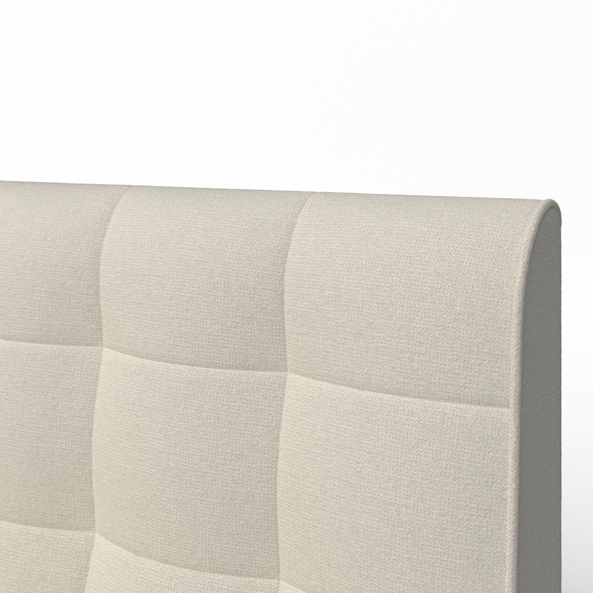 Čalouněná postel MARA 180x200 cm, béžová - přírodní barvy/béžová, Moderní, kov/dřevo (180/200cm) - Bessagi Home