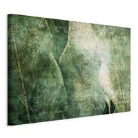 Leinwandbild B: 120 cm Smaragdgrün Greige B: 120 cm - Smaragdgrün/Greige, Basics, Holz/Textil (120/80/1,2cm) - artgeist
