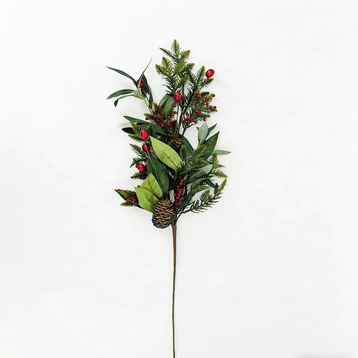 DEKOZWEIG UWE -PAZ- - Rot/Braun, KONVENTIONELL, Naturmaterialien/Papier (80/20/7cm) - Luca Bessoni