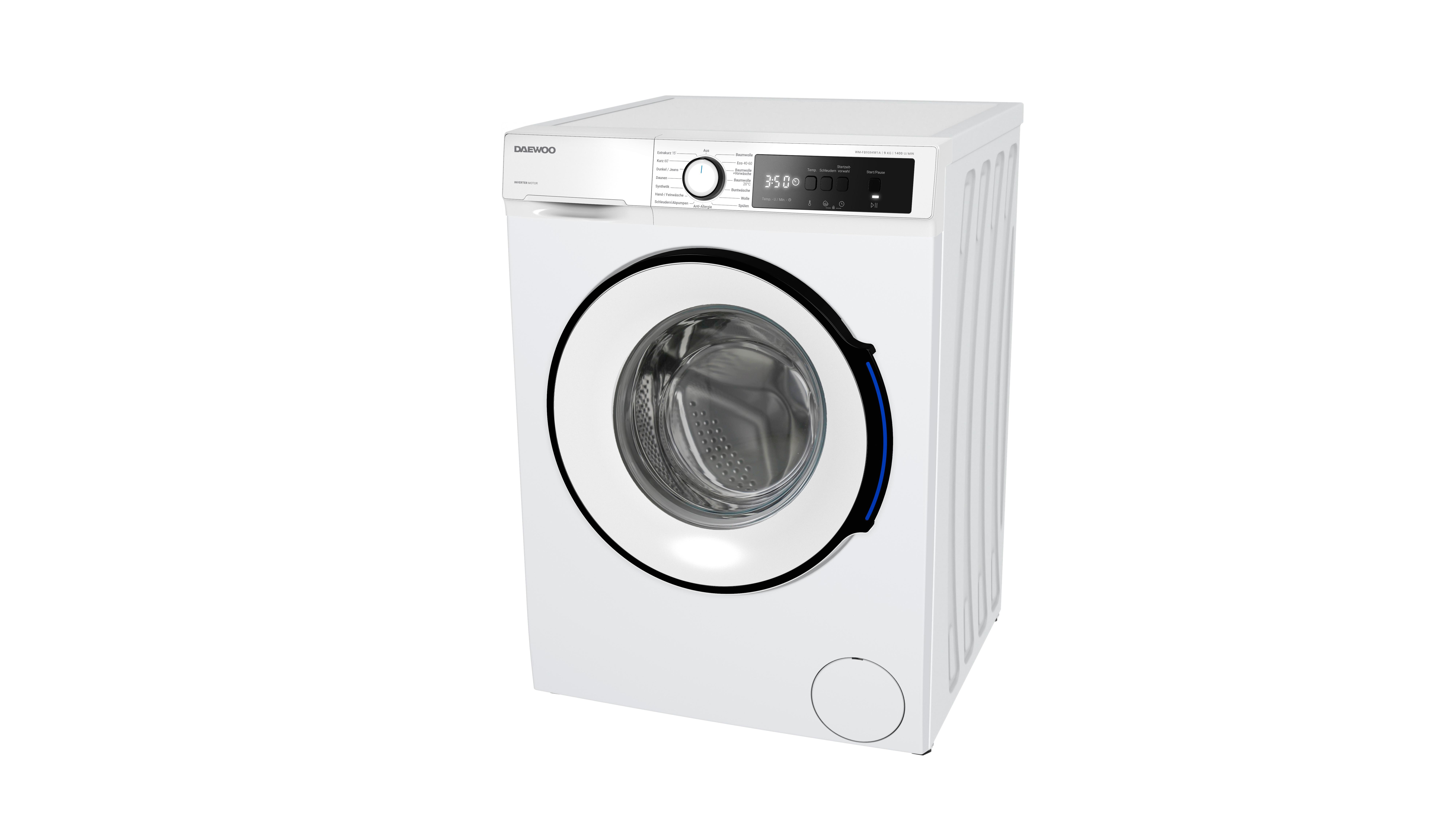 Waschmaschine 10843353 - Wm-Fb9594w1a-De - Weiß, Basics, Metall (59,7/84,5/58,2cm) - Daewoo