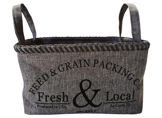Regalkorb Fresh & Local - Dunkelgrau/Grau, Textil (40/22/30cm) - Luca Bessoni Regalkorb Fresh & Local - Dunkelgrau/Grau, Textil (40/22/30cm) - Luca Bessoni