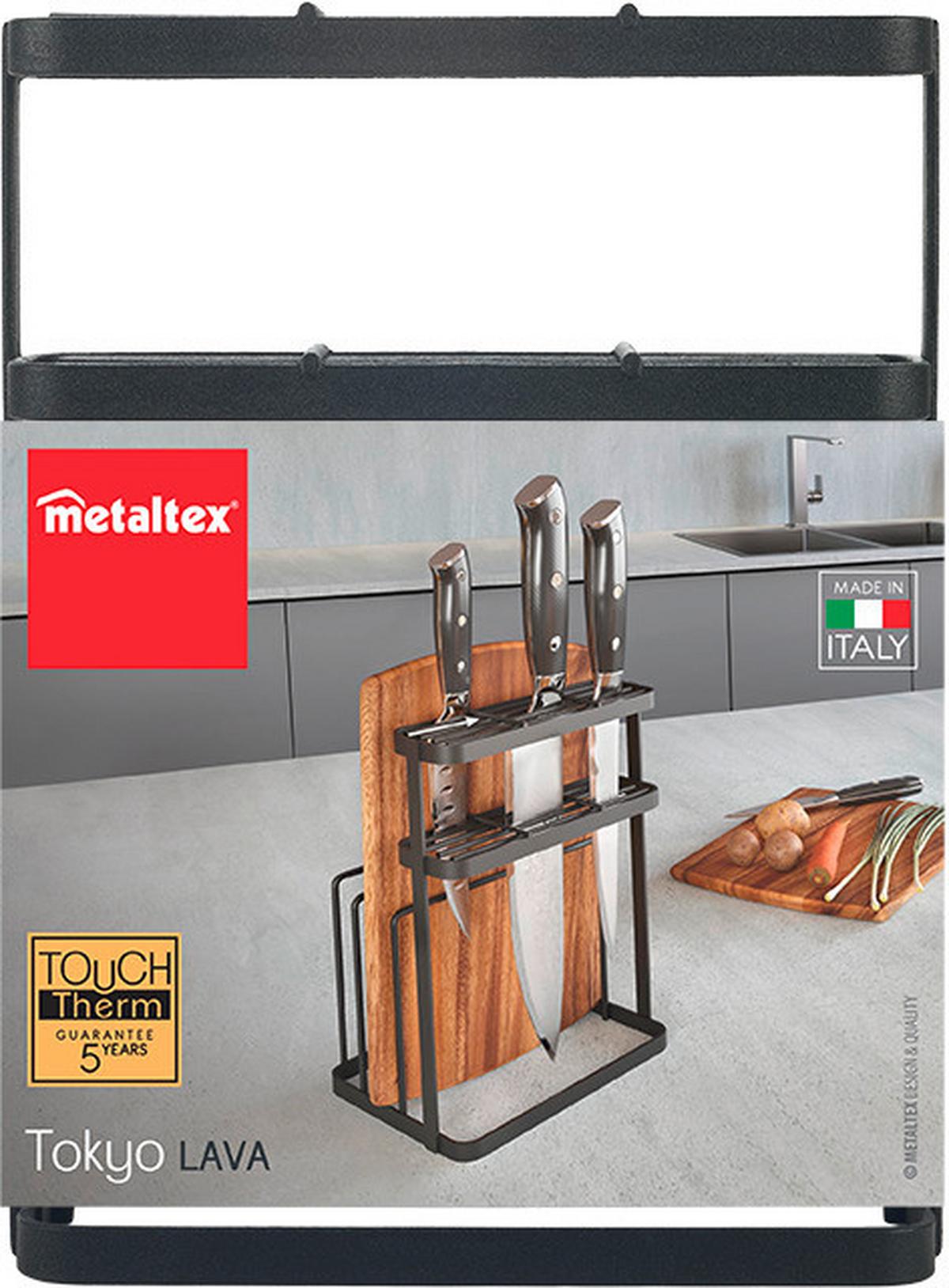 Küchen-organizer-set Tokyo Lava Messer- Und - Schwarz, Basics, Metall (16/13/22cm)