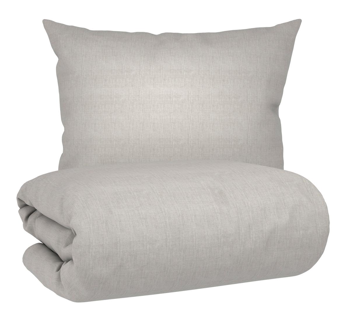 POVLEČENÍ TY, ca. 70x90/140x200cm - světle šedá, textil (140/200cm) - Mömax