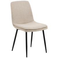 Židle BECCA béžová - černá/béžová, Design, kov/textil (46/85,5/55cm) - MID.YOU