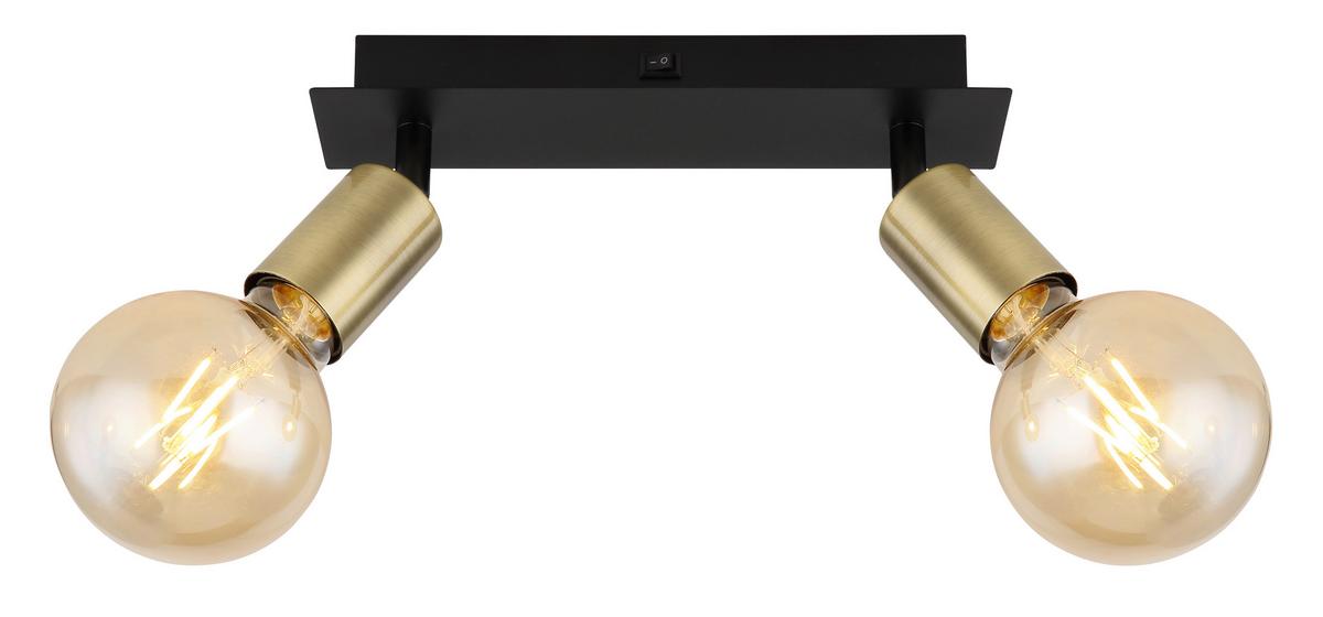 Strahler 54998-2b - Schwarz, Design, Metall (25/6/10,5cm) - Globo
