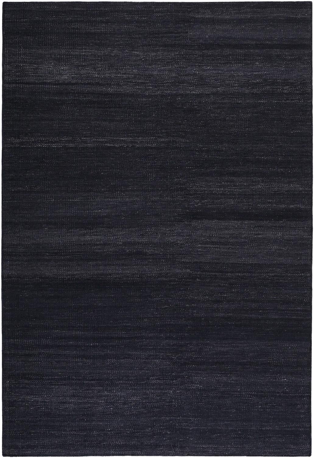 Handwebteppich Anthrazit Baumwoll Kelim 160x230 Cm