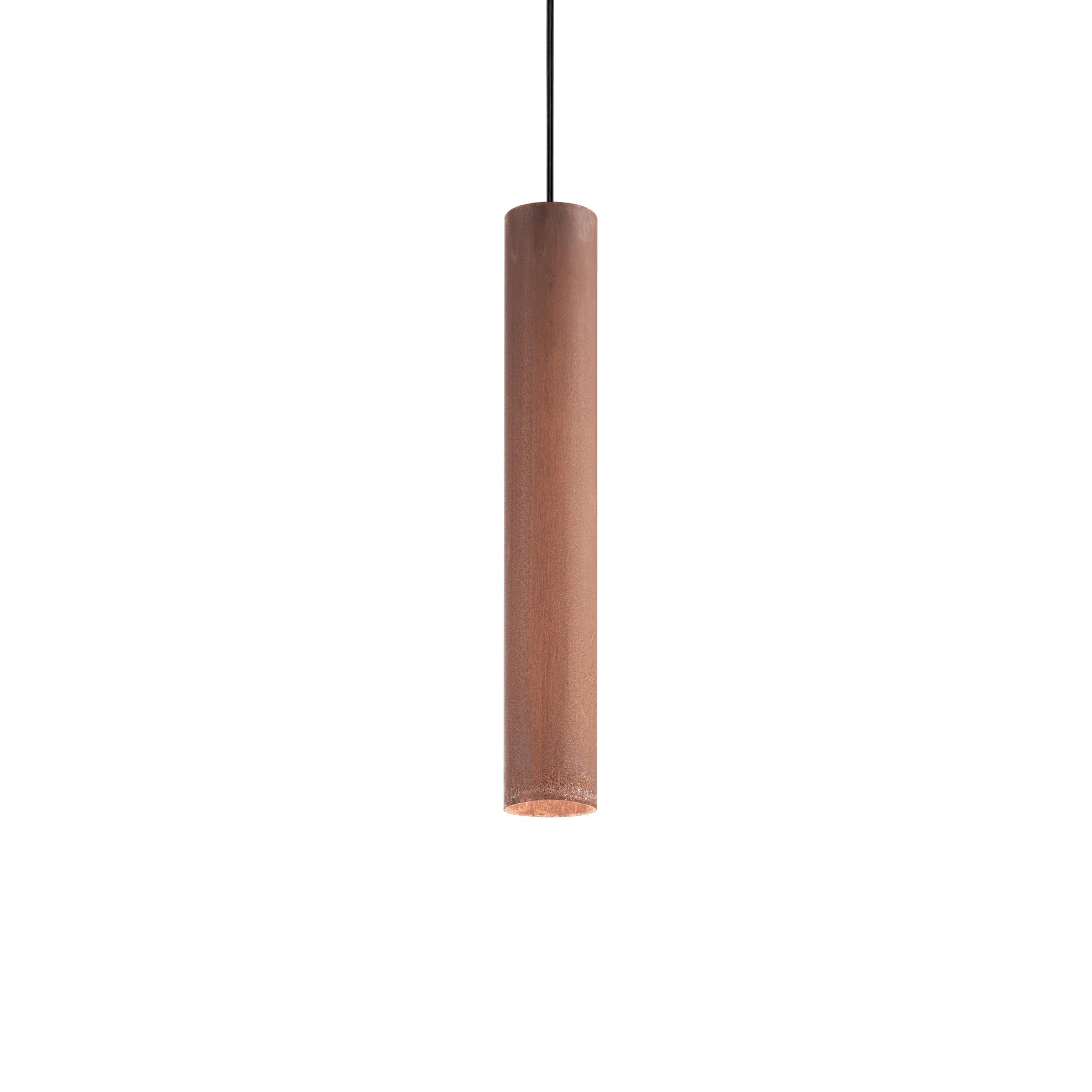 Hängeleuchte Look H: 56-140 cm 1-Flammig, Zylinderform