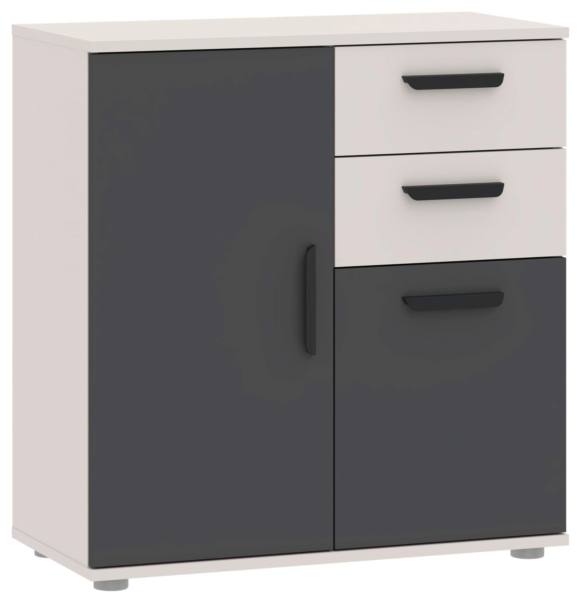 Kommode Basic Two Kaschmir/Anthrazit B: 71,4cm - Kaschmir/Anthrazit, KONVENTIONELL, Holzwerkstoff (71,4/75/33,2cm)