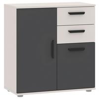 Kommode Basic Two Kaschmir/Anthrazit B: 71,4cm - Kaschmir/Anthrazit, KONVENTIONELL, Holzwerkstoff (71,4/75/33,2cm)