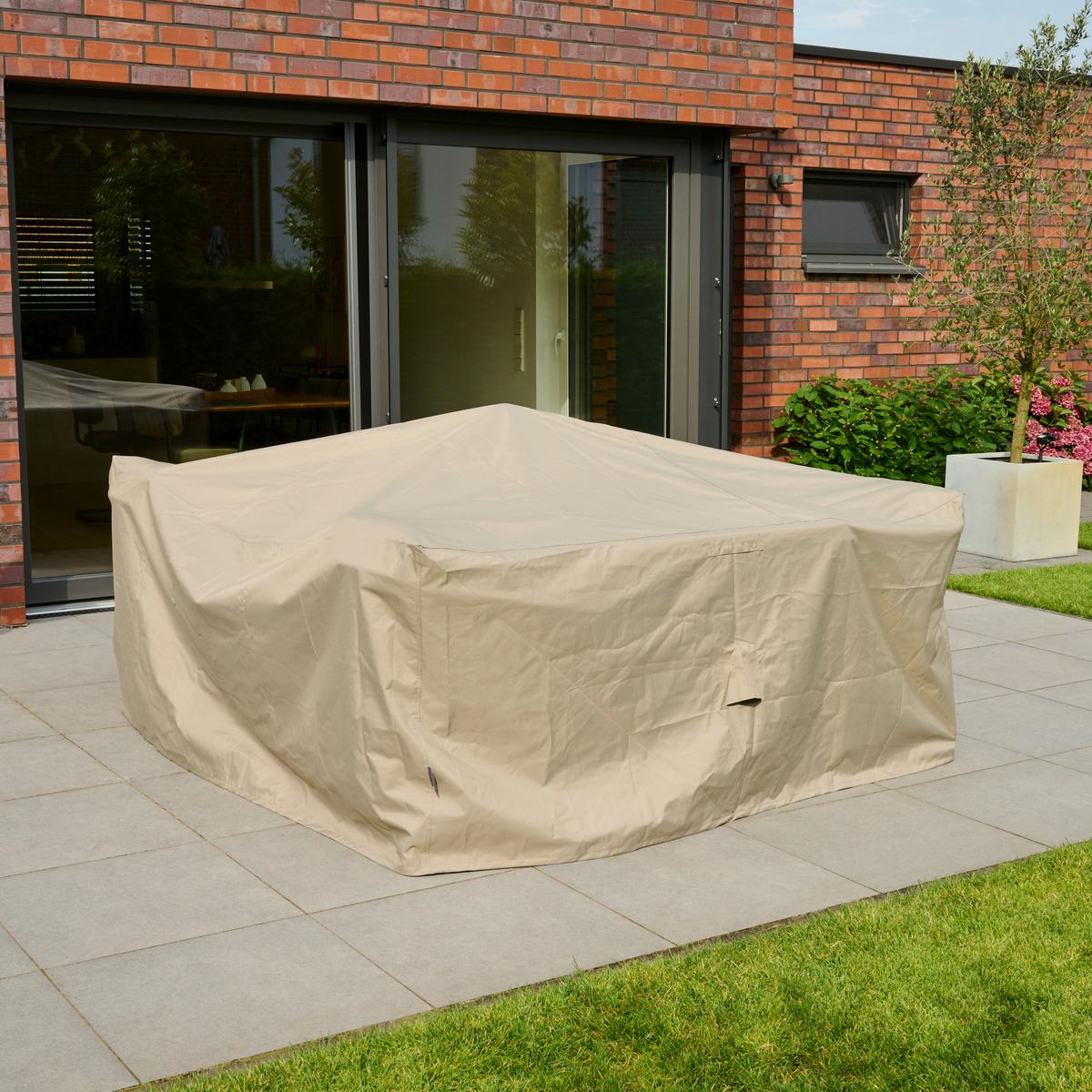 Schutzhülle Plus Sitzgruppen Schutzhülle - Beige, MODERN, Kunststoff (190/85/200cm) - Siena Garden