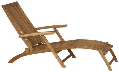 Bäderliege Paleros Echtholz Akazie verstellbar - Akaziefarben, KONVENTIONELL, Holz (60/90/147cm) - Siena Garden