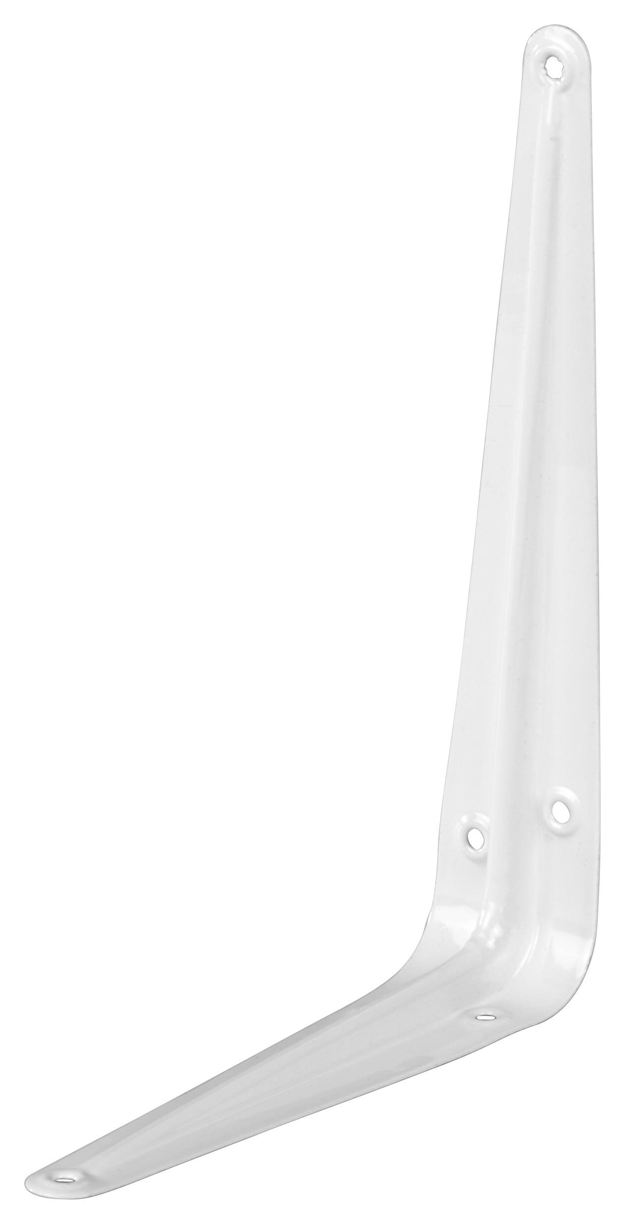 Regalkonsole 15 / 20 cm - Weiß, KONVENTIONELL, Metall (15/20cm)