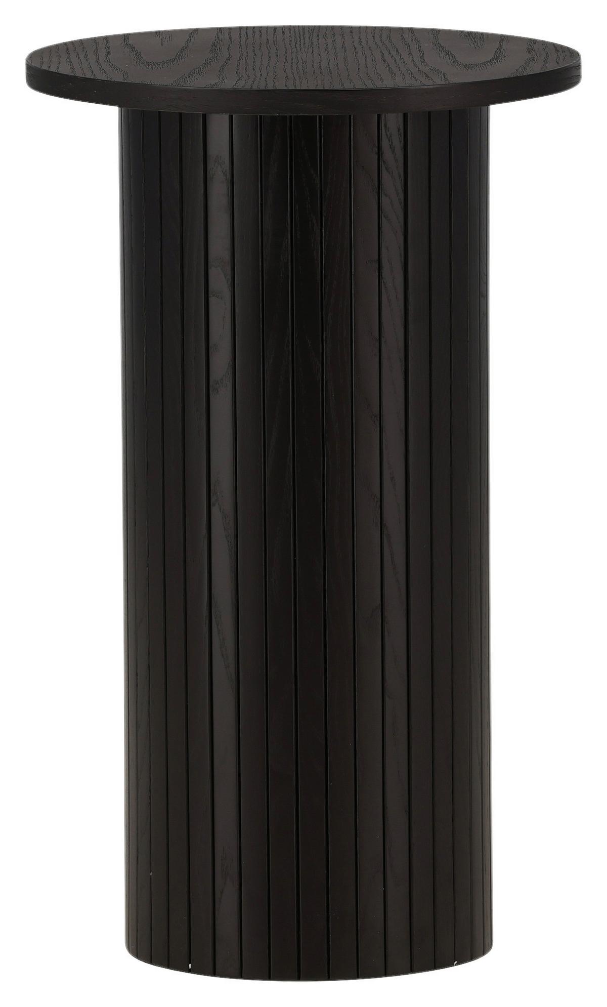 Beistelltisch Bianca - Schwarz, Design, Holzwerkstoff (40/40/65cm) - Livetastic