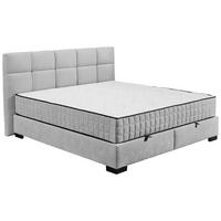 Boxbett Nagol A - Hellgrau/Schwarz, MODERN, Holzwerkstoff/Textil (160/200cm) - MID.YOU