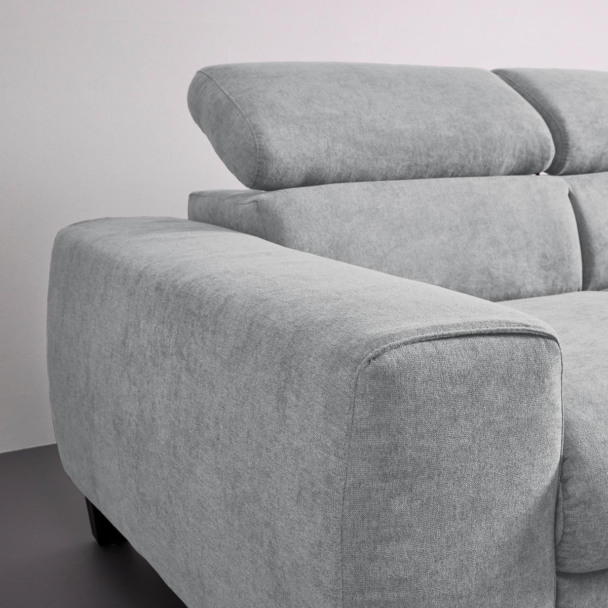 Sedací souprava Malibu světlošedá - světle šedá, Moderní, dřevo/textil (249/88/207cm) - Bessagi Home