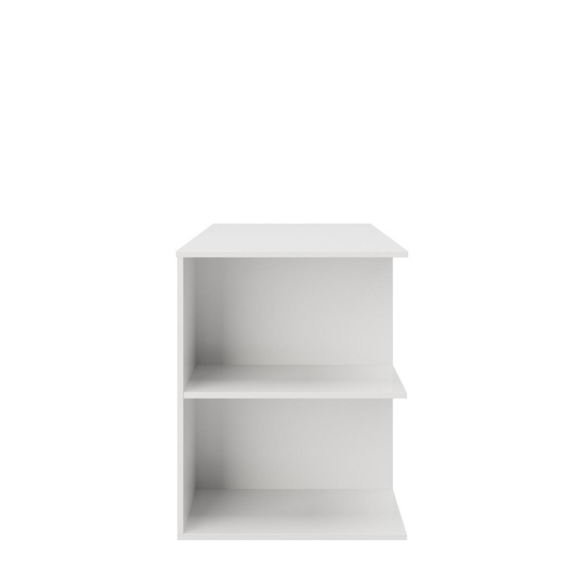 Schreibtisch Taipei - Weiß Hochglanz, MODERN, Holzwerkstoff (120/75/60cm) - MID.YOU