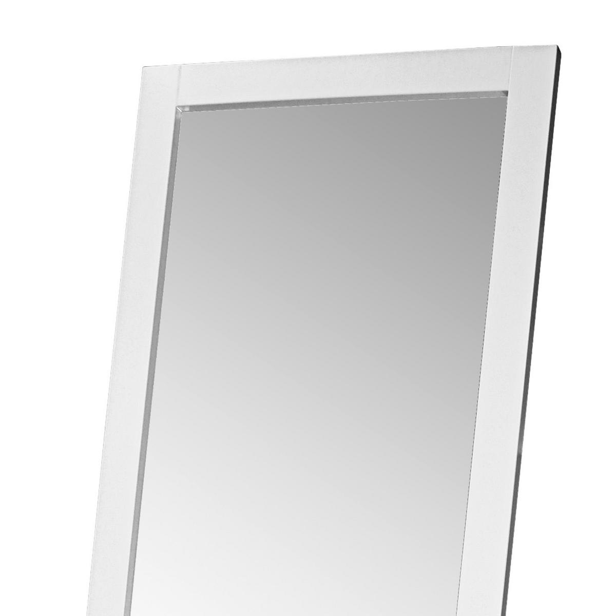 STOJACIE ZRKADLO MEGGY - biela, Modern, drevo/kompozitné drevo (40/160/3,8cm)