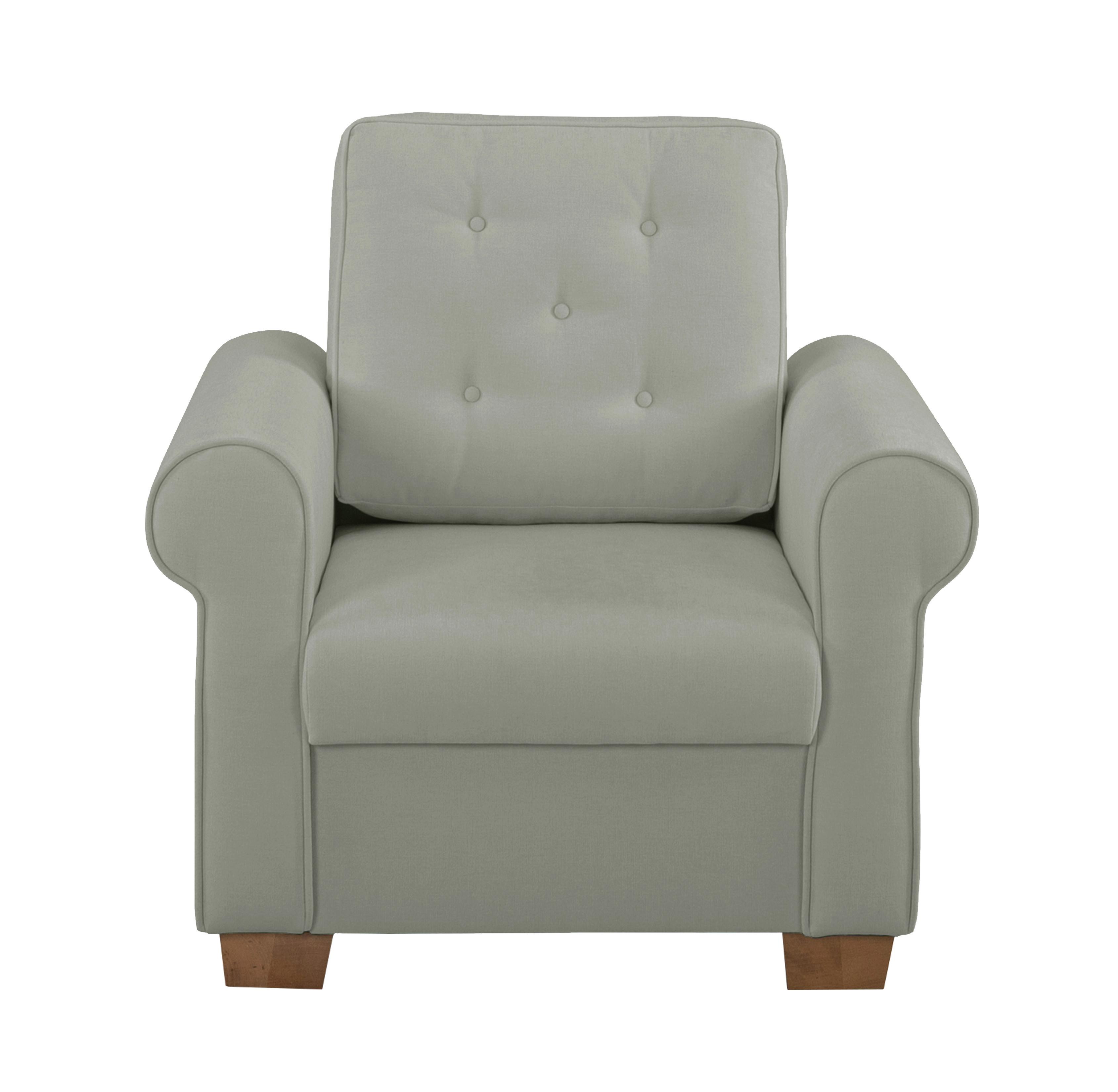 Sessel Arles, Grau 90 B: 93 Cm - Buchefarben/Grau, Design, Textil (93/89/82cm) - MID.YOU