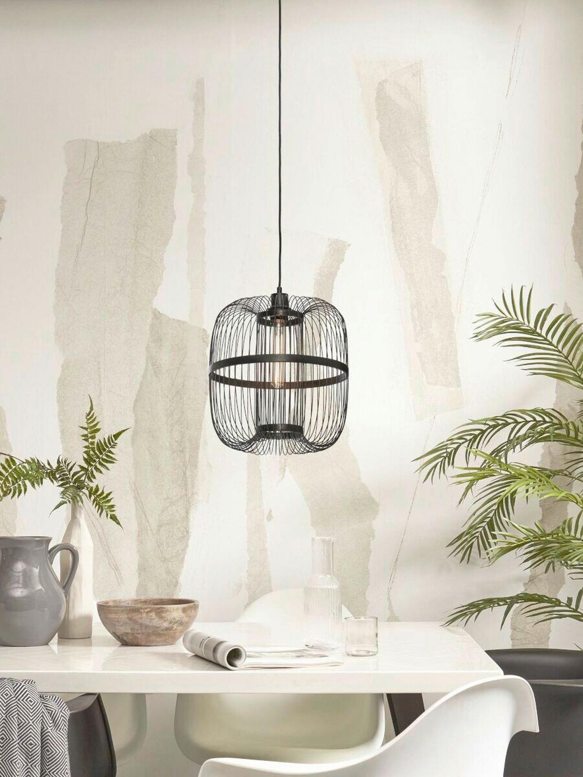 Hängeleuchte Hokkaido/H38/B - Schwarz, Trend (25/38cm) - Good & Mojo